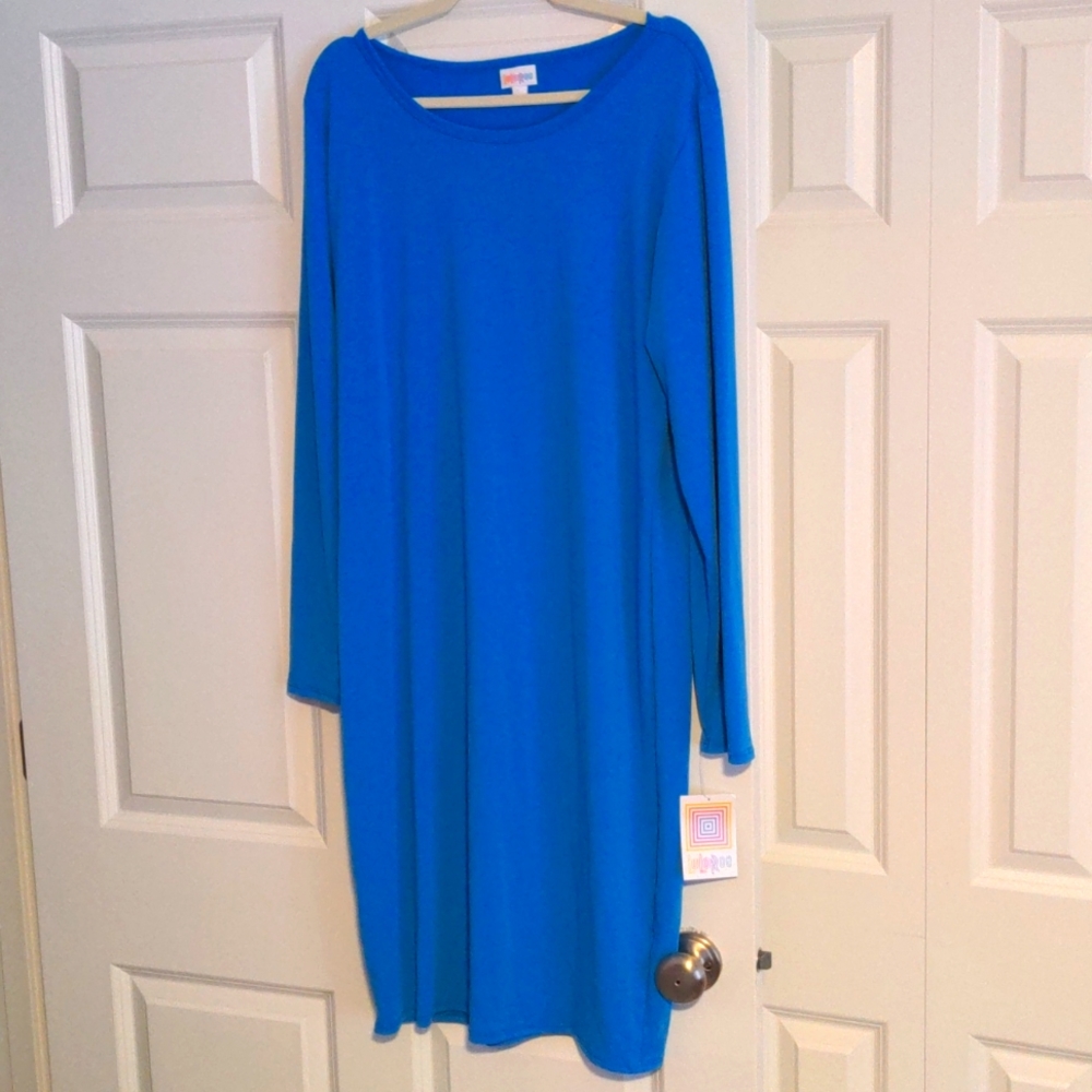 Brand new blue Debbie LuLaRoe dress